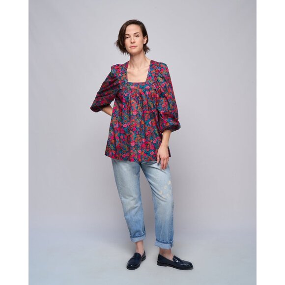 SMYTHE square neck tunic - liberty multi floral size XS - Picture 1 of 8